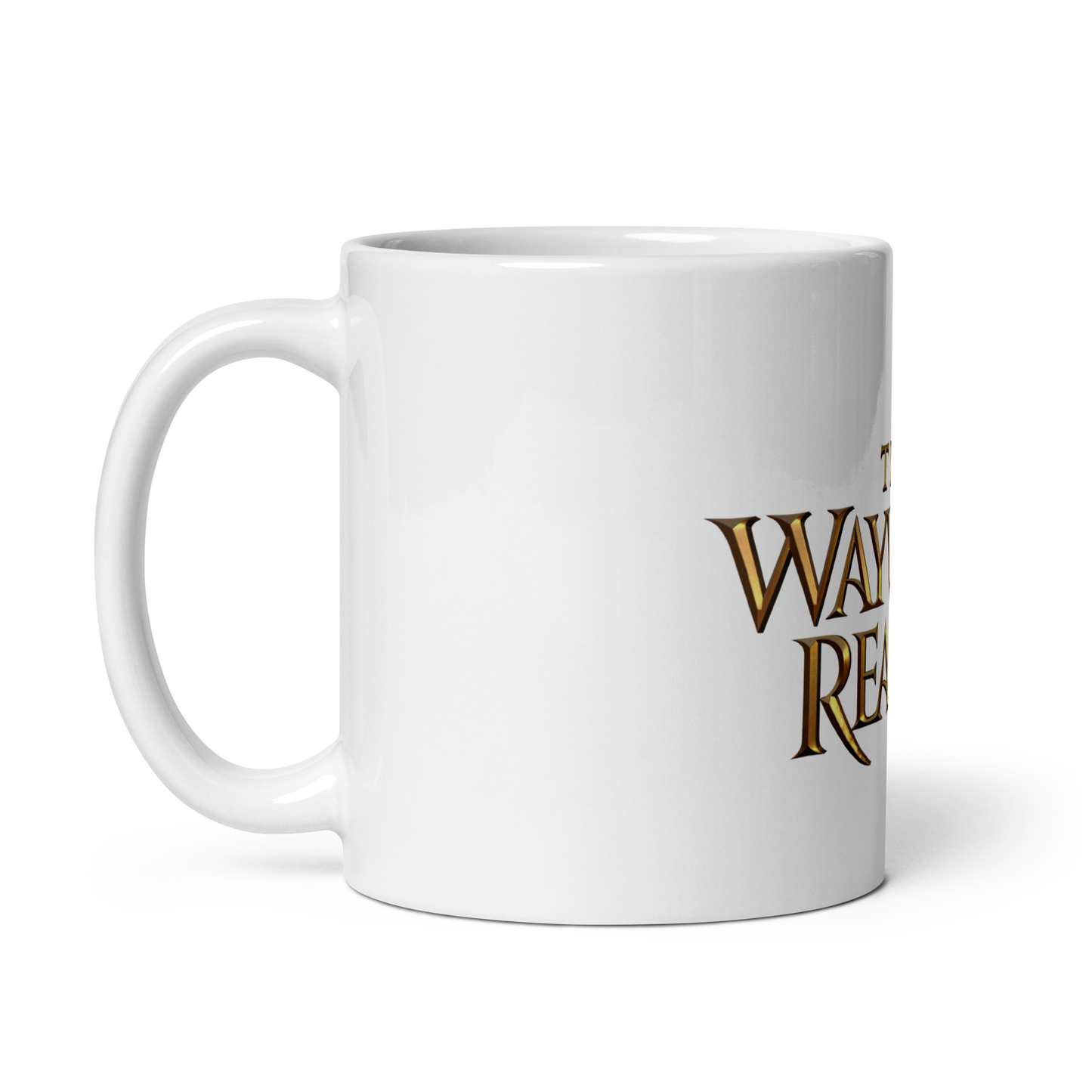 The Wayward Realms White Logo Mug